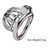 New Metal Chastity Cage Male 2 Type Cock Cage Penis Ring Masturbation SM Gay Chastity Devices Adult Sex Toys For Men