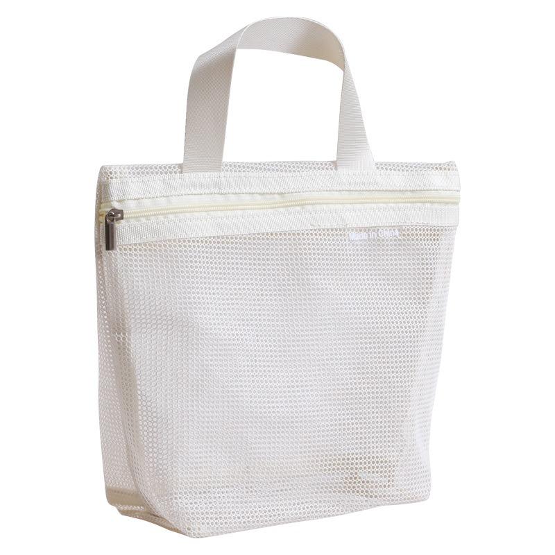 Portable Travel Mesh Wash Bag Transparent Storage Bag Portable Cosmetic Bag Large Capacity Storage Bag Underwear Organizing Bag