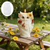 3D Eulen Silikon Kerzenform, Lebensechte Federdetails Tierform für DIY Aromatherapie Wachs, Harz, Seifenhandwerk, Heimdeko Geschenk
