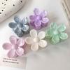 New Colorful Flower Shape Hair Claw for Women Girls Elegant Hair Clip Crab Hairpins Bath Barrettes Lady Fashion Hair Accessories