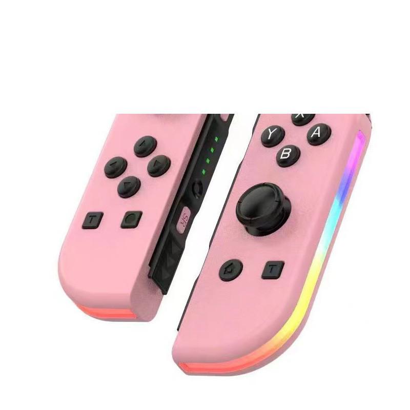 Joycon-style RGB Wireless Bluetooth Game Controller with Switchable Left and Right Small Handles for NS.