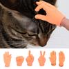 4/6 Pack Finger Puppets Bendable Cute Mini Hands Puppets Realistic Appearance Tear-Resistant Safe Funny Gestures Small Hands Toy for Pets