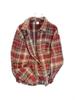Women's Retro Plaid Wool Shirt - Autumn/Winter, Loose Fit, Long-Sleeves, Unisex Outerwear