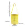 Reusable Kids Beach Play Shoulder Bag Zippered Mesh Storage Bag with Adjustable Strap For Seashells Hunting Sand Game
