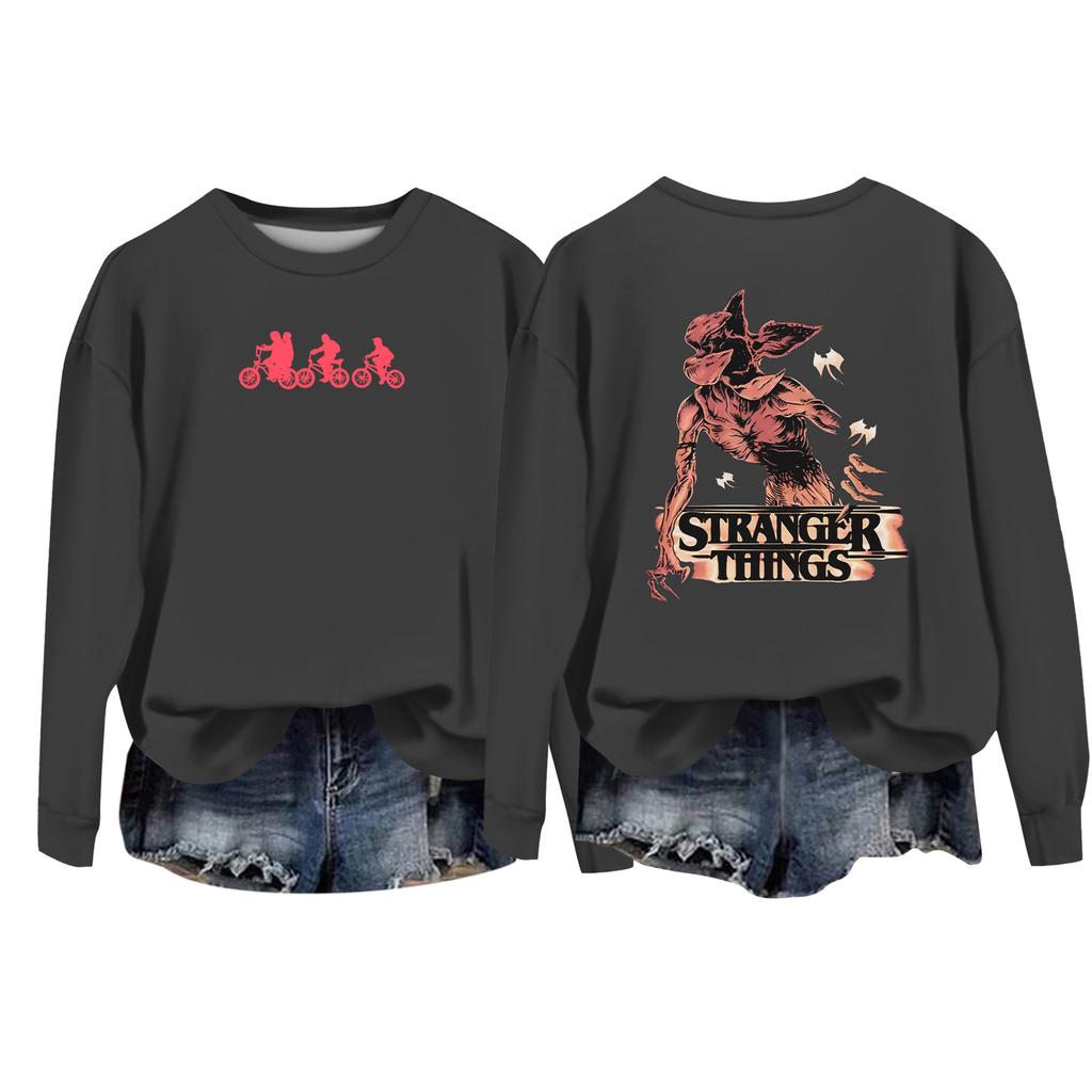 Women's Casual Round Neck Long Sleeve Valentine's Day Printed Pullover Top