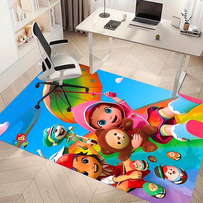 Rainbow Ruby Printed Absorbent Washable Carpet, Non-Slip Bathroom Mats, Kitchen Rugs, Yoga Mat,Living Room Entrance, Camping Picnic Rugs