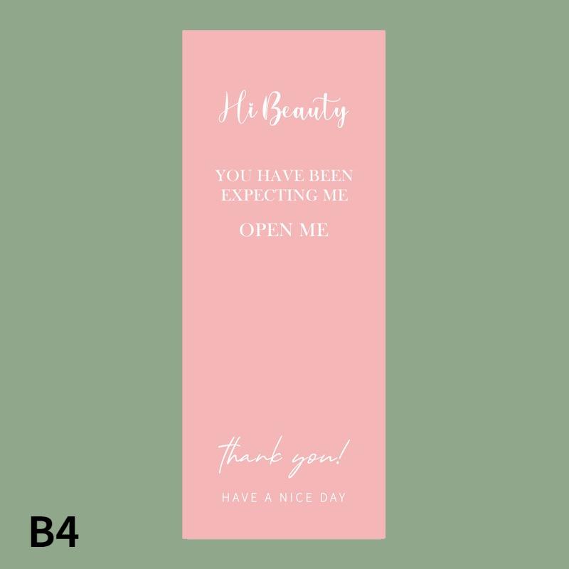 50Pcs Thank You Decor Stickers Seal Labels For Small Business Commodity Personalized Package Online Retails Greeting Stickers