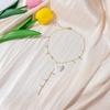 Super Fairy Flower Necklace Light Luxury Niche Design Pearl Pendant Regular Chain Xiaoxiangfeng Collarbone Chain Female