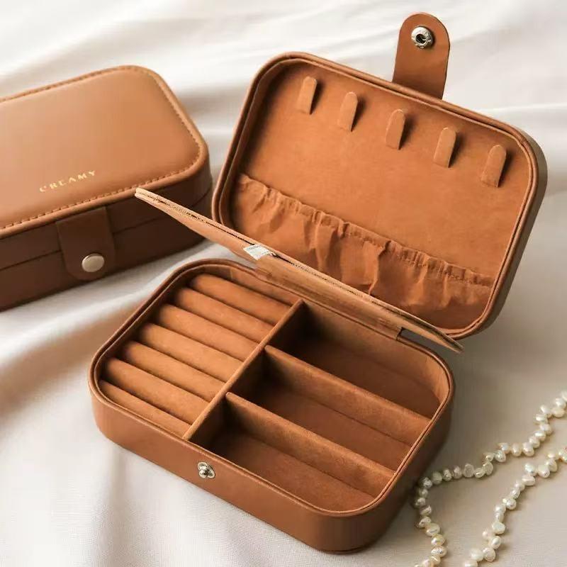 Double-layer bracelet portable storage jewelry box earrings ring jewelry box display box packaging box