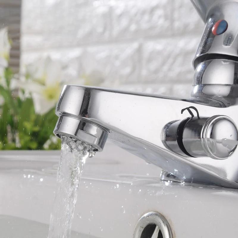 Toilet Countertop Faucet Bathroom Faucets Double Hole Washbasin Sink Tap Dual Function Shower Mixer Faucet Bathroom Accessories