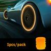 1/4/8pcs  Luminous Car Tire Valve Cap Fluorescent Night Glowing Decor Motorcycle Bike Wheel Nozzle Dustproof Tyre Valve Stem Cap