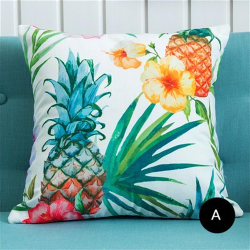 Tropical Plant Pineapple Flamingo Pillowcase Nordic Simple Style Sofa Cushion Pillowcase