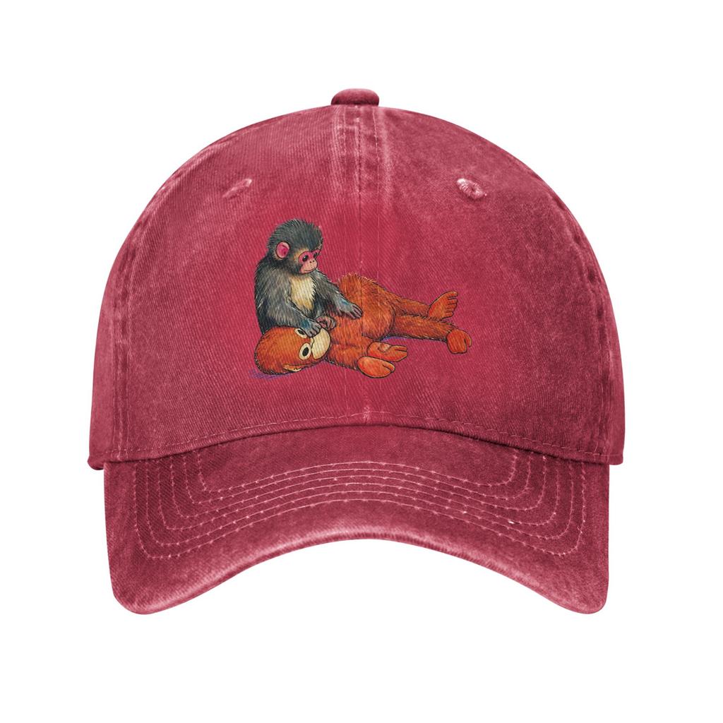 Punch Monkey Baseball Cap Sun Tennis Skate Breathable Washed Trucker Hat Men Women Classic Design Baseball Caps