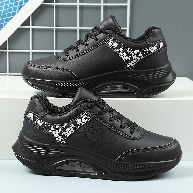 Height-increasing autumn and winter outdoor sports leisure rocking shoes travel shoes ultra-light leather surface leisure