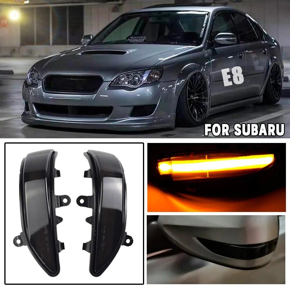 Car LED Dynamic Turn Signal Lights For Subaru Forester Tribeca Side Mirror Blinker Indicator For Subaru Outback Legacy 2008-2011