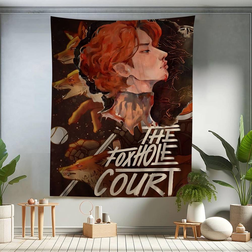 The Foxhole Court Neil Josten Wall Tapestry  Moody Dark Fantasy Art Edgy Room Decor for All for the Game Book Series Fans