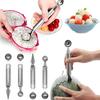 1PC Fruit Shaping Tool Stainless Steel Carving Ball Scooping Gadget Suitable for Watermelon Cantaloupe Reusable Kitchen Prop ZYF