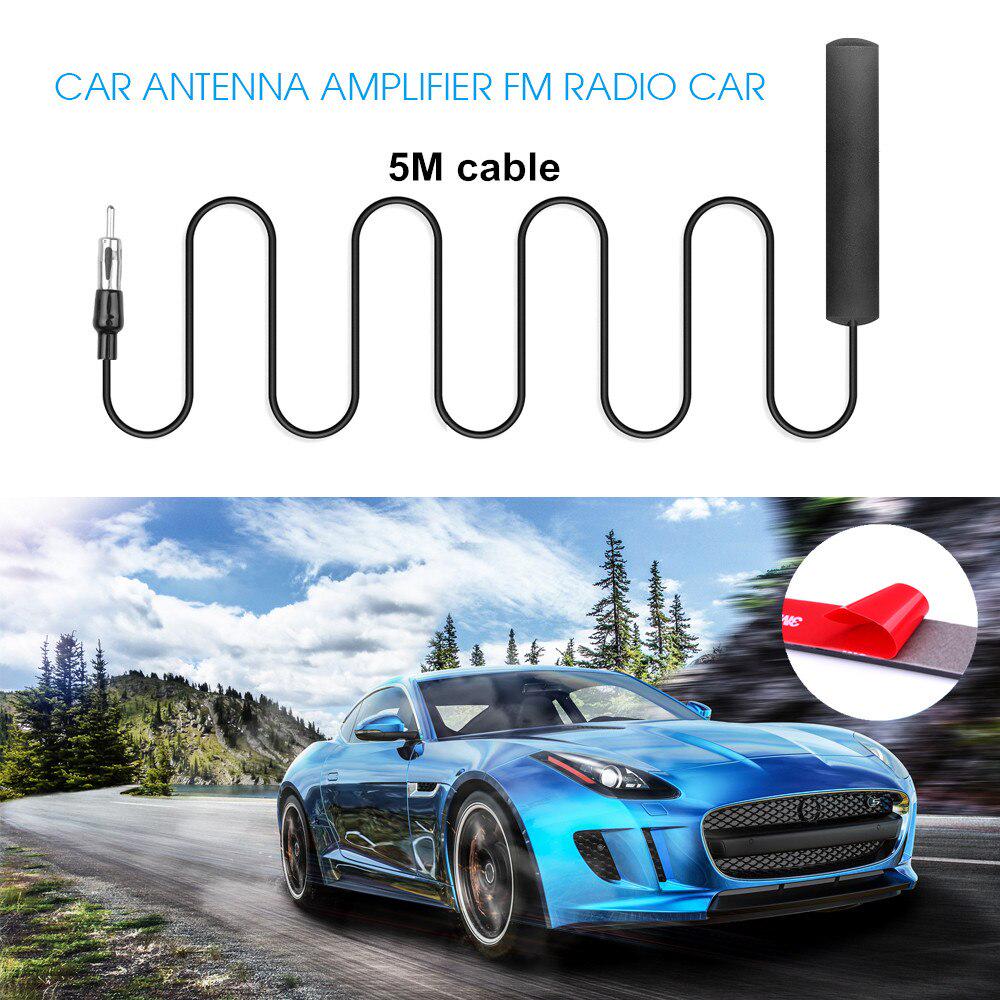 Car Radio Antenna Amplifier Car FM Antenna Radio Signal Enhance Device Booster Aerials Antenna Car Styling Marine Boat U