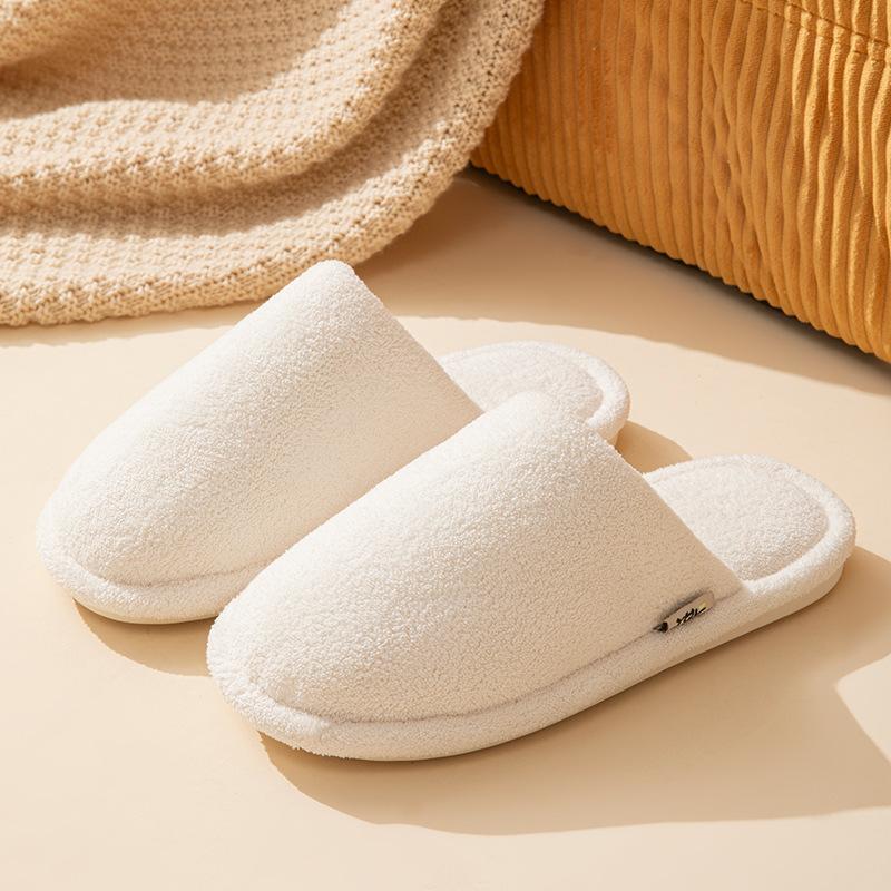 New Silent Cotton Slippers Autumn and Winter Simple and Comfortable Floor Mop Home Non-slip Deodorant Cotton Slippers Winter