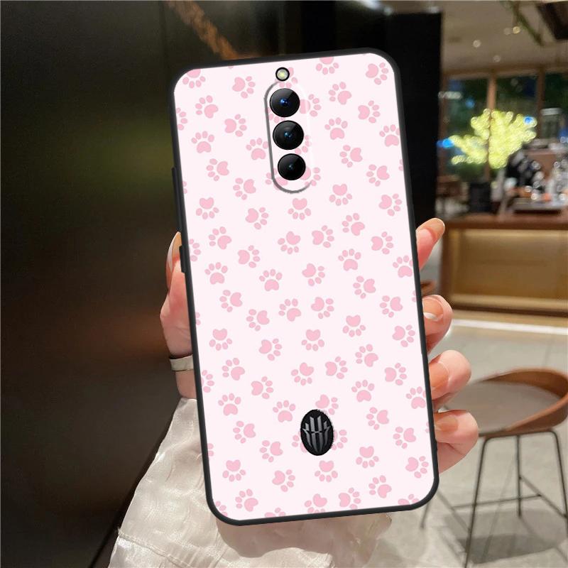 Cat Dog Paws Case For ZTE Nubia Red Magic 8 8S 9 9S 10 10S 11 Pro Plus 6 7 6S 7S For RedMagic 10 Air Cover