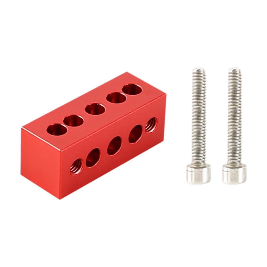 Telescope Guide Ring Riser Blocks Spacers Aluminum Portable Smooth Surface Simple Assembly with 1/4" and M6 Screws Accessory