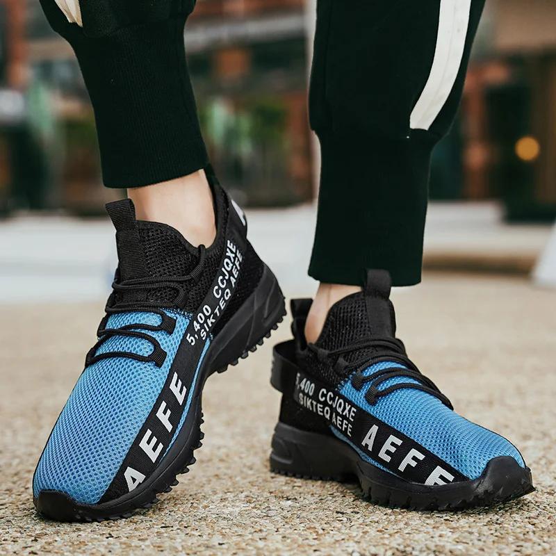 YRZL Men's Athletic Running Shoes Lightweight Breathable Air Mesh Sneakers Lace Up Sports Tennis Casual Sneakers for Men