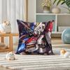 Mobile Suit Gundam Gundam F Anime Plush Pillow Cover Soft Short Plush Cushion Cover For Sofa Bedroom Home Decor Gift