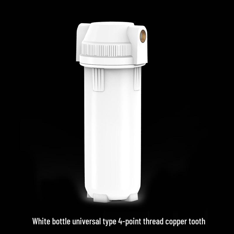 10-inch Transparent Explosion-Proof Water Purifier Filter Housing with PP Cotton Filter, Available in 2/3/4 Inch Ports.