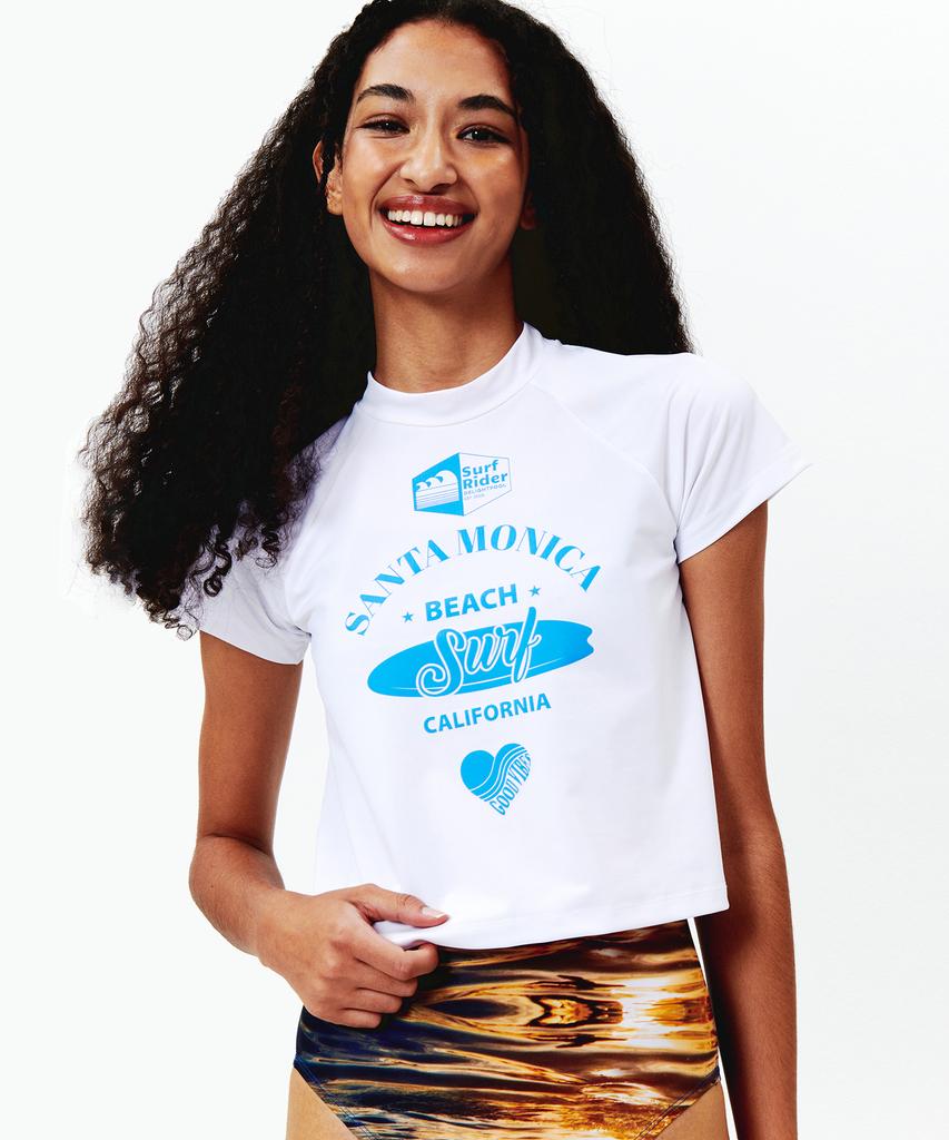 Dillaispul Cali Surf Top - White Wave