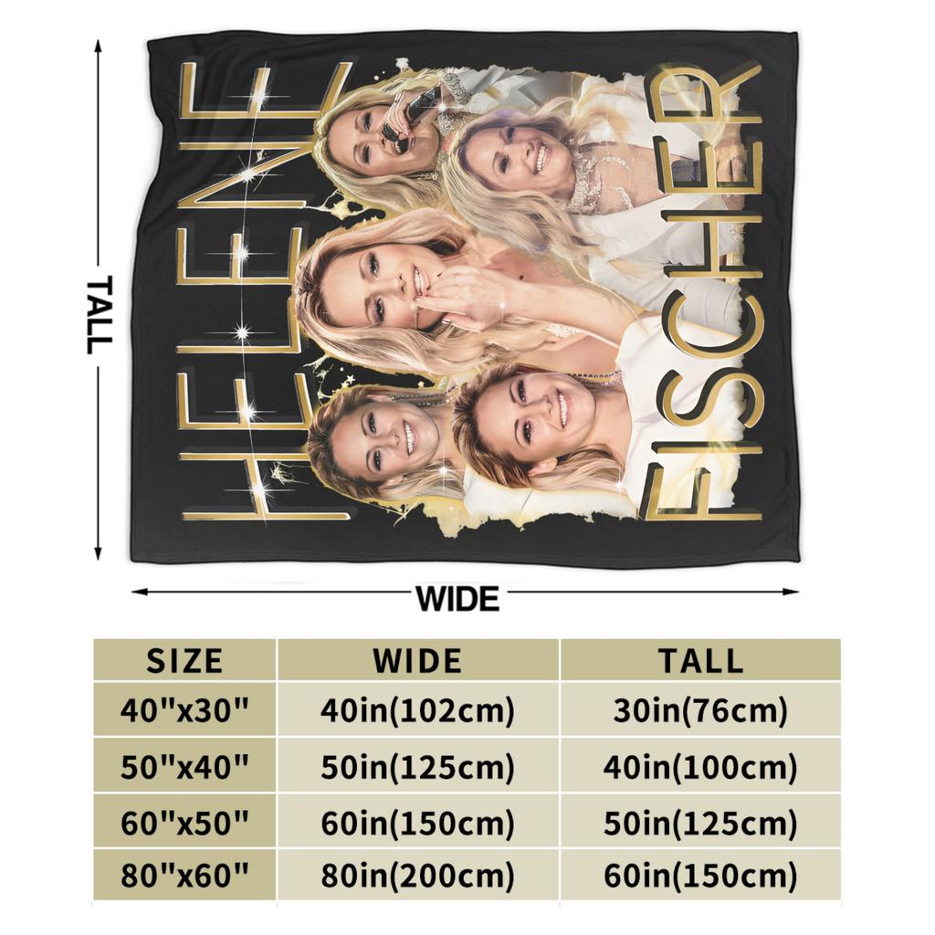 Helene Fischer Deutsche Sängerin Plüschdecke Kinder Flanell Überwurfdecke Für Wohnzimmer Super Weich Design Qualität Tagesdecke