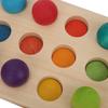 Farbsortierung Holz Farbsortierung Steckbrett 12 Enthält Holzkugeln und Früherziehung Langlebig und Kugeln, Spiel, Hölzern, Farben, Tablett, Spielzeug,