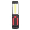 3W Rechargeable COB LED Flashlight Camping Emergency Work Light with Magnetic Stand Red