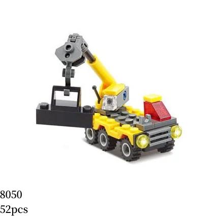 MOC Engineering Truck Building Blocks City Construction Crane Bulldozer Car Bricks Set Children Kids Toys for Boy