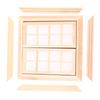 1:12 Dollhouse Miniature Door Window 16 Grids Square Windows Model Home Decor