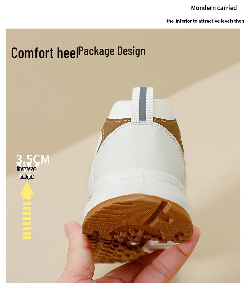 Women's Leather Surface Running Shoes, Spring 2026 - Versatile Casual & Athletic Footwear, Forrest Gump Style, Dad Shoe Design.