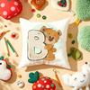 Cute Cartoon Bear Animal Letter Cushion Cover Plush Fabric Soft DoubleSided Printed Sofa Warm Winter Home Gift Pillow Cover