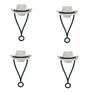 Silicone Cowboy Hat Straw Covers Cute Hat Shape Straw Topper Reusable Straw Tip Protector Cap Mug Accessories Gift Straw Cap