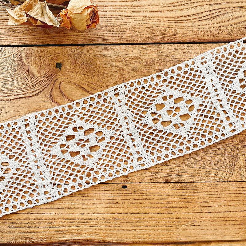 Cintura Tessuta in Pizzo Crochet di Cotone ad Alta Qualità per Cucito Abbigliamento Tessuto Fatto a Mano Accessori per Tovaglia Tenda
