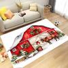 Christmas Theme Farm Tractor Animal Carpet for Home Living Room Kid's Bedroom Sofa Doormat Kitchen Floor Rug Anti-slip Decor Mat