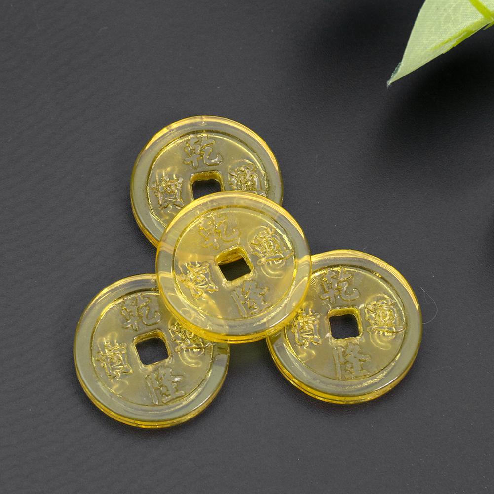 25-35mm Ancient Chinese Glazed Qianlong Tongbao Coins Ornaments Fengshui Lucky Antique Crafts Home Collect Decorations