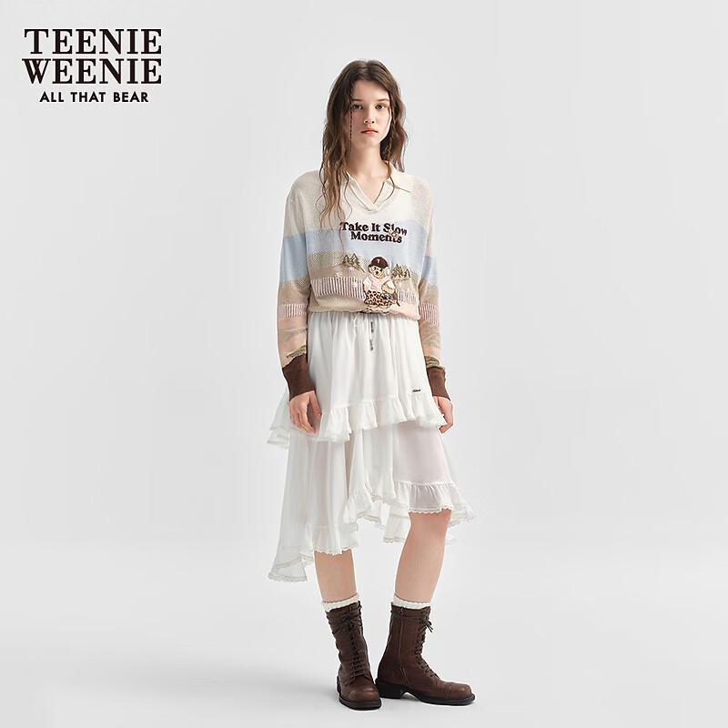 Teenie Weenie Bear Simple Mid-Length Skirt