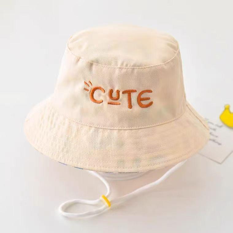 Children's Double-Sided Bucket Hat - Cute, Versatile Sun Hat for Boys & Girls, Perfect for Summer, Spring, and Autumn.