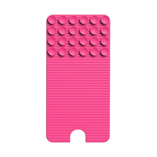 Selfie Grip for Smartphone Silicone Phone Stand with Suction Cups, Foldable Flexible Desk Desktop Dock Holder Tablet Laptop, Convertible Travel Mirror