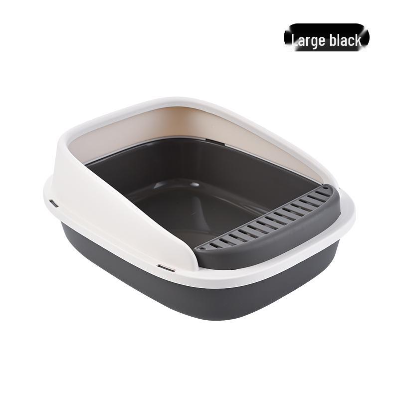 Medium-Large Anti-Splash Odor-Blocking Cat Litter Box for Kittens and Cats