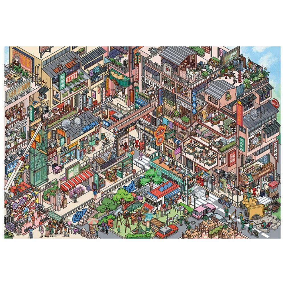 DIY 3D Landscape Sticker PET Cabin Scene Sticker New Miniature Scene Collage