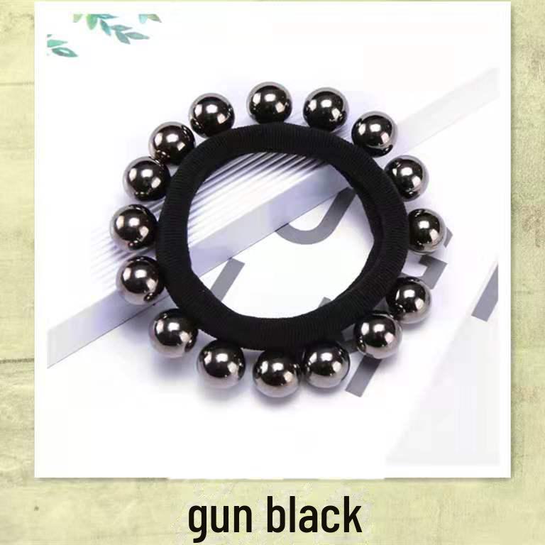 "16 High-Gloss Pearl Seamless Hairband, High Elastic Large-size, Women's Fashion Accessory"