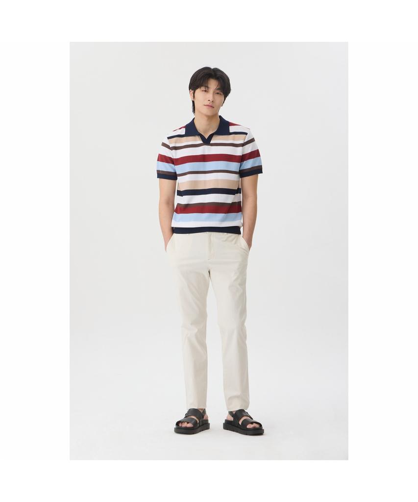 BRENTWOOD [Liberty] Washable Multi-Pattern Polo Neck Sweater Brwam26522Otx