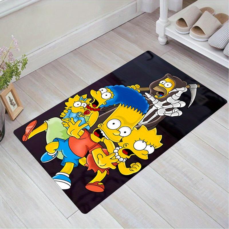 The Simpsons Area Rug - Soft & Durable For Living Room , Bedroom , And Outdoor Use - Hand Washable Polyester Floor Mat