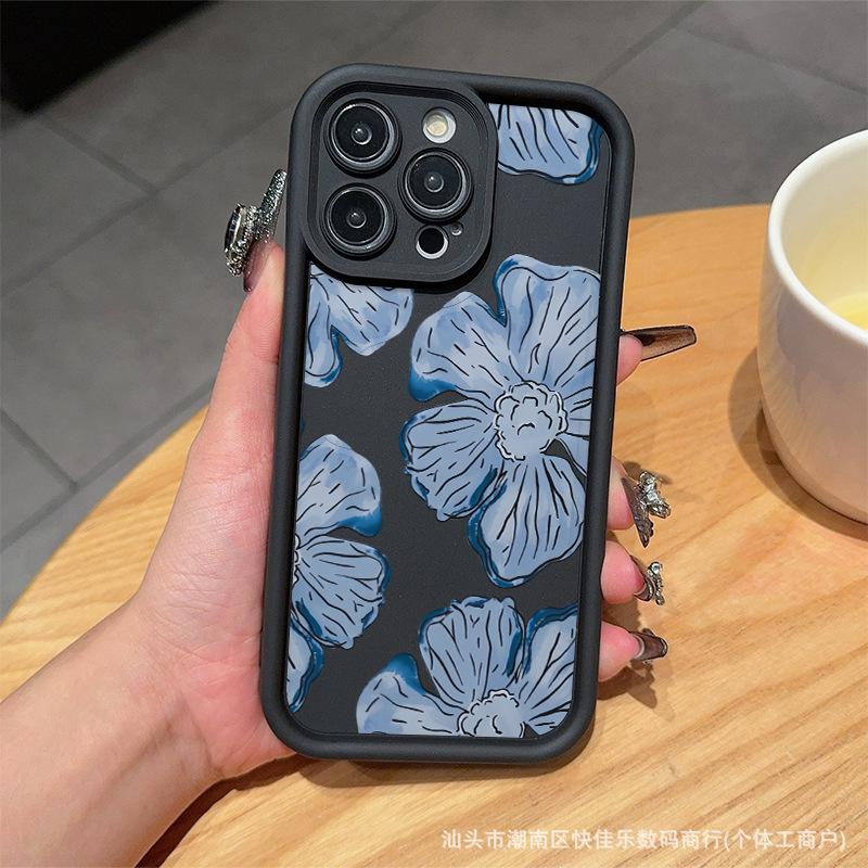 Full screen cute flower iPhone15/16promax mobile phone case 13/12mini Apple 11 anti-drop and dustproof 14