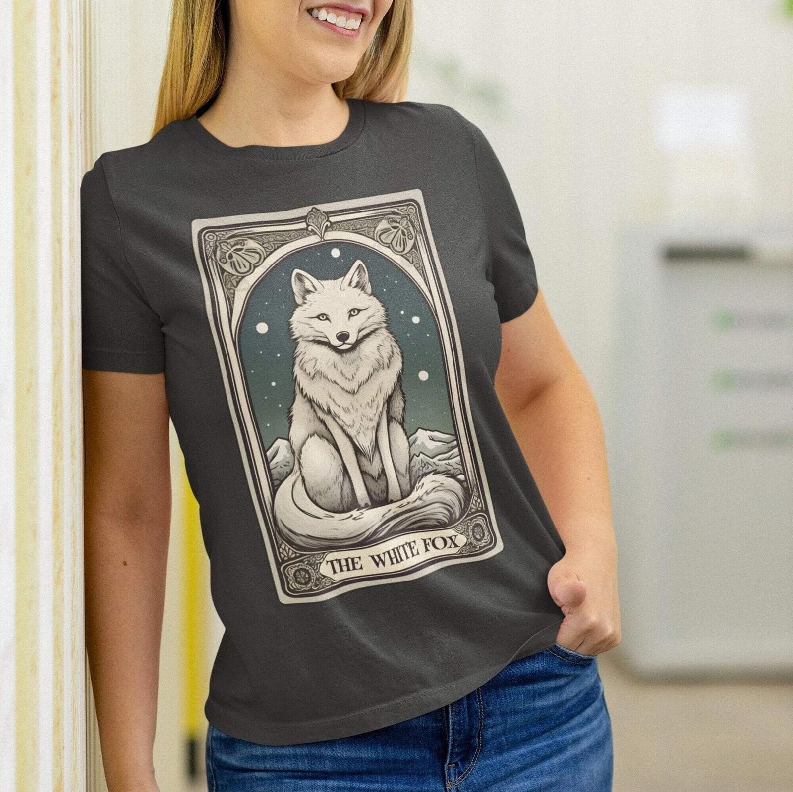 The White Fox Tarot Card Shirt S